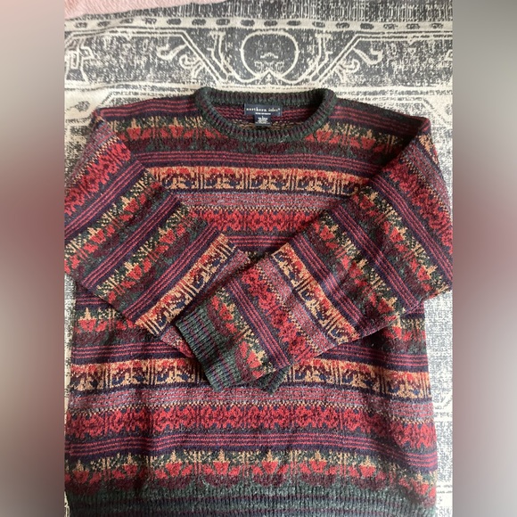 Vintage Other - Vintage Northern Isles Geometric Design Grandpa Sweater: Size L